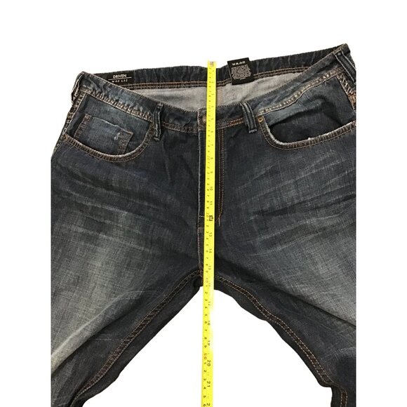 BUFFALO-DRIVEN - DARK WASH STRAIGHT LEG MEN'S JEANS SIZE 40X32 - Picture 5 of 7